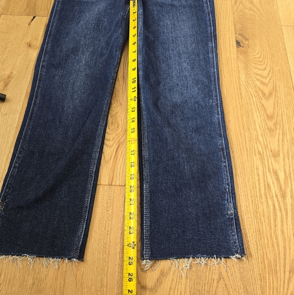 Judy Blue Cropped High Rise Straight Dark Wash Jeans Size 3 Or 26 - Picture 9 of 13